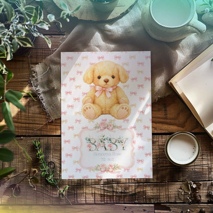 Birth Name and Weight Nursery Print - Custom Keepsake for Your Newborn