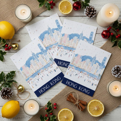 Handmade Hong Kong Christmas Card – Celebrate the Christmas Season