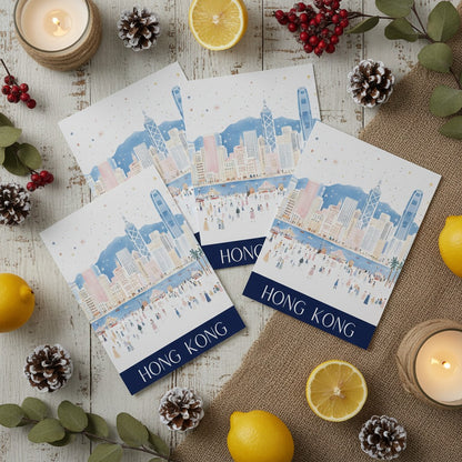 Handmade Hong Kong Christmas Card – Celebrate the Christmas Season