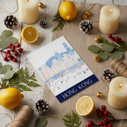 Handmade Hong Kong Christmas Card – Celebrate the Christmas Season