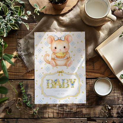Charming Little Girl Newborn Baby Card – A Sweet Welcome