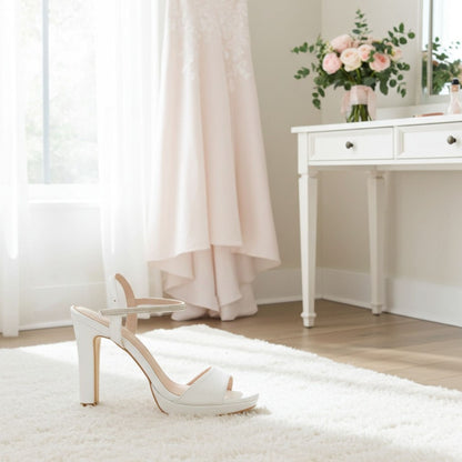 Marnie Platform Open Toe Bridal Shoes - Chic Style for the Modern Bride