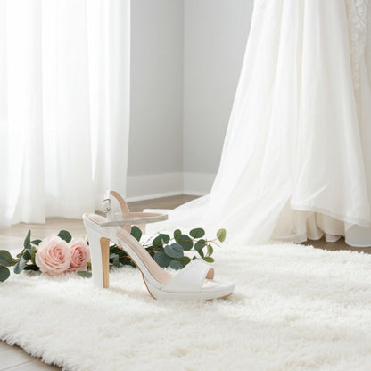 Marnie Platform Open Toe Bridal Shoes - Chic Style for the Modern Bride
