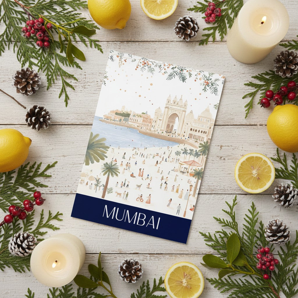 Vibrant Mumbai - Festive Christmas Card