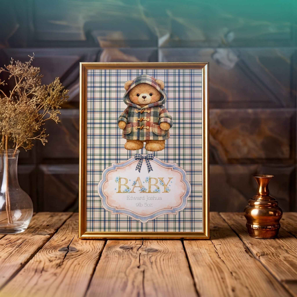 Personalised Baby Nursery Print - Perfect Newborn Gift Idea