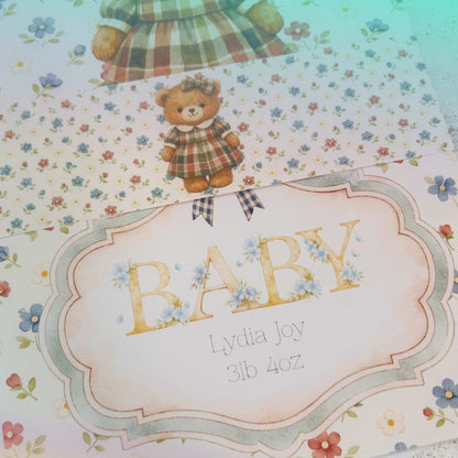 Personalised Baby Girl Nursery Print - Adorable Prints For The New Arrival