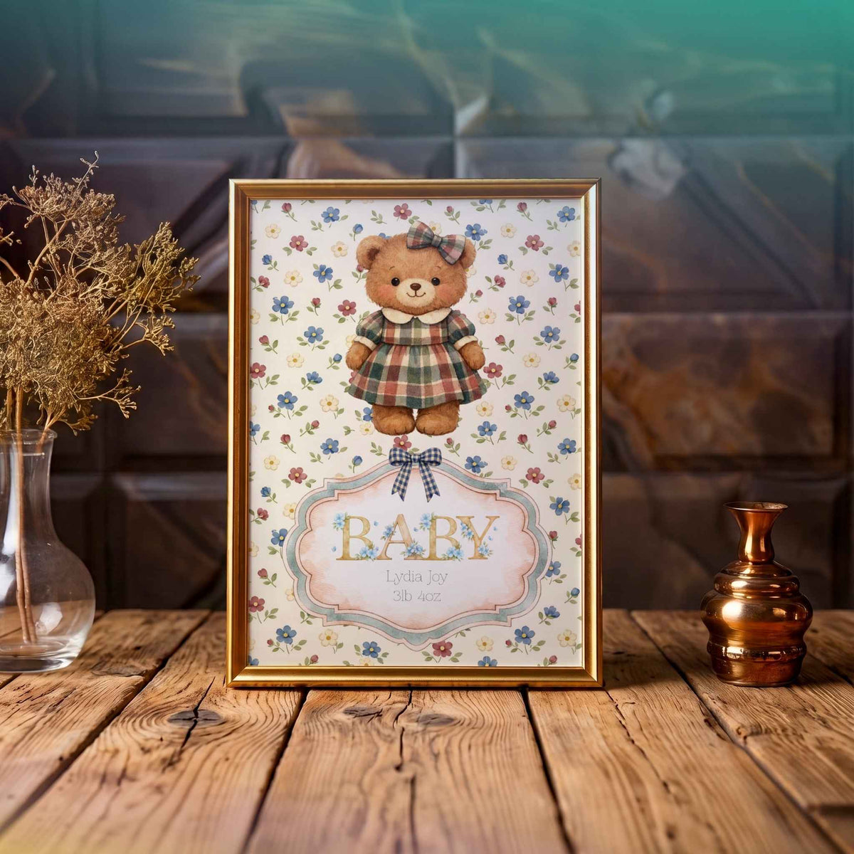 Personalised Baby Girl Nursery Print - Adorable Prints For The New Arrival