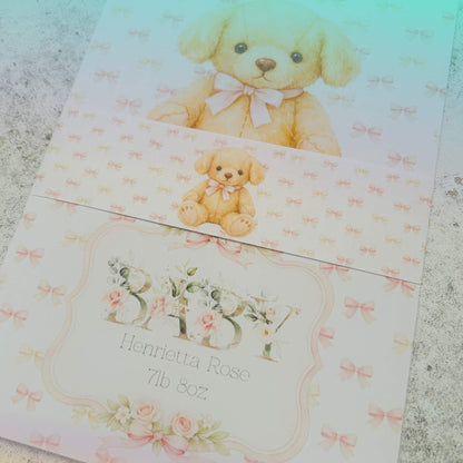Personalised Birth Card – Celebrate New Arrivals with Custom Touch
