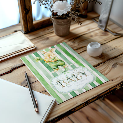 Personalised Homegrown Bunny Newborn Baby Card - Sweet Celebrations