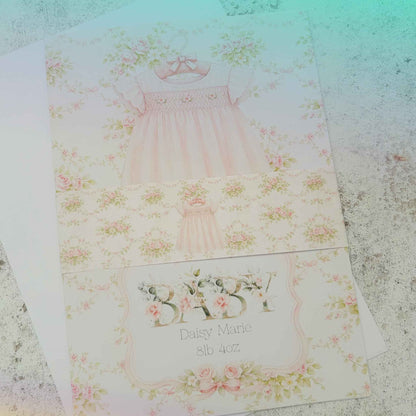 Personalised Floral Nursery Print - Custom Art for Your Baby Girl