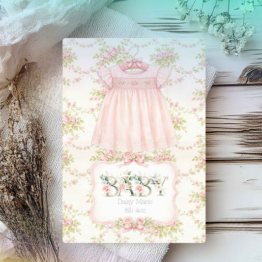 Personalised New Baby Birth Card – Celebrate Your Little One