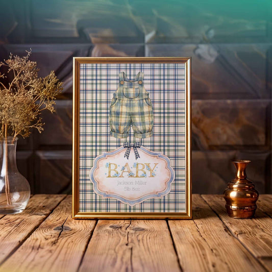Custom Newborn Nursery Print - Unique Gift for New Baby