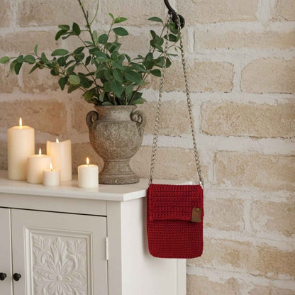 Handmade Crochet Red Phone Bag – Chic and Versatile Accessory